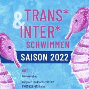 24. Juni inter* trans* only Schwimmen Köln
